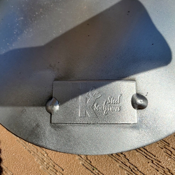 H & K Steel Sculpture Golf Frustration Wine Bottle Holder - Picture 4 of 5
